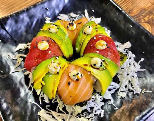 Rainbow Donut Sushi